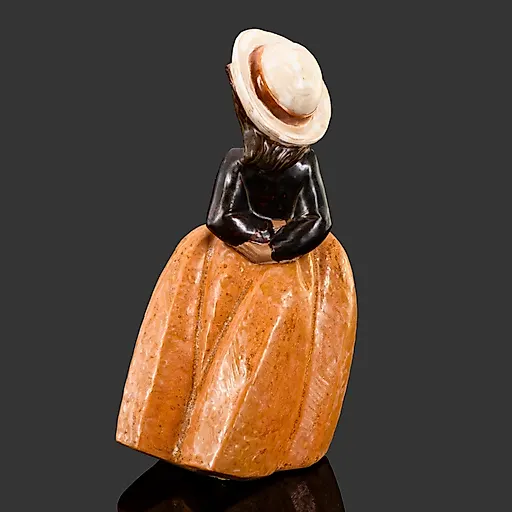 Статуэтка Девушка в шляпке из искусственного камня NAO Porcelain, Испания, 1987 - View 3
