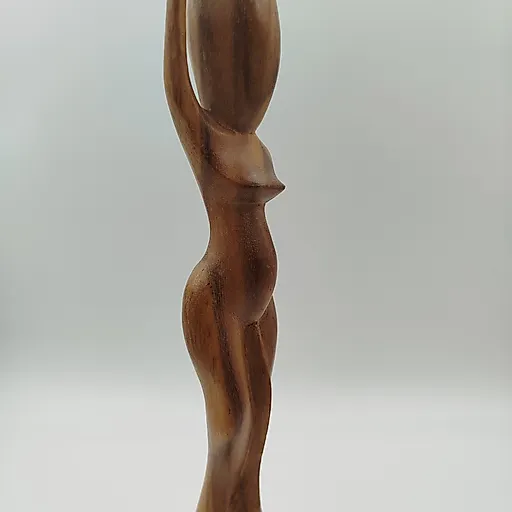 Статуэтка «Африканка» из дерева, резьба, Африка, 1970-2000 гг. - View 4