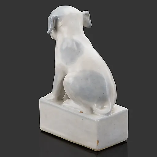 Фарфоровая статуэтка «Щенок», роспись, СССР, 1930-1950 гг. - View 3