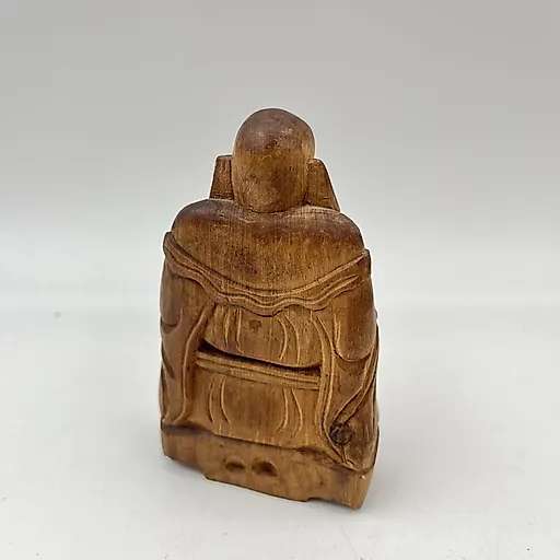 Статуэтка Будды из дерева с резьбой, Азия, 1970-1990 гг. - View 3