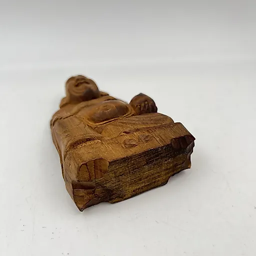 Статуэтка Будды из дерева с резьбой, Азия, 1970-1990 гг. - View 5