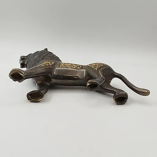 Статуэтка «Лев» в восточном стиле, латунь, гравировка, Индия, 1980-2000 - View 7