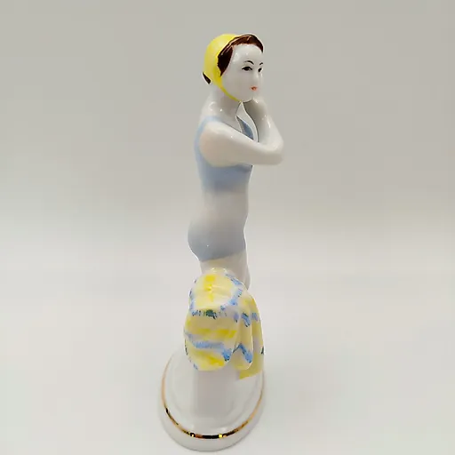 Фарфоровая статуэтка Юная купальщица, ЛФЗ, 1960-70 гг. - View 5