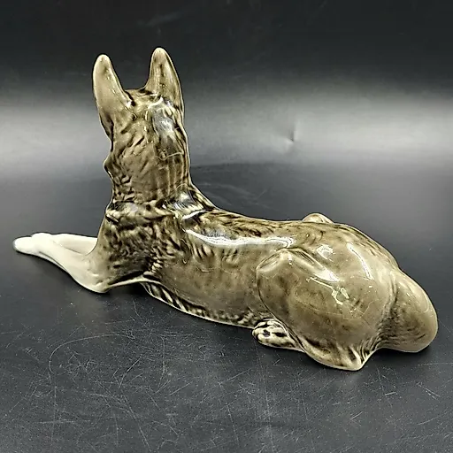 Фарфоровая статуэтка 'Немецкая овчарка', ЛФЗ, СССР, 1960-1990 - View 3