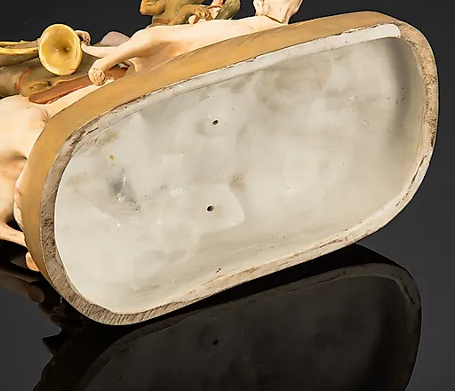 Фарфоровая скульптура "Охота" Royal Dux, Чехословакия, 1930-1950 - View 5