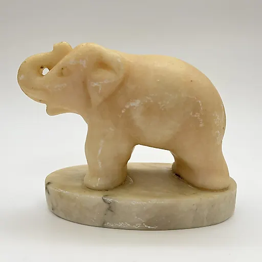 Статуэтка слона из камня, резьба, СССР 1980-1990 гг. - View 3