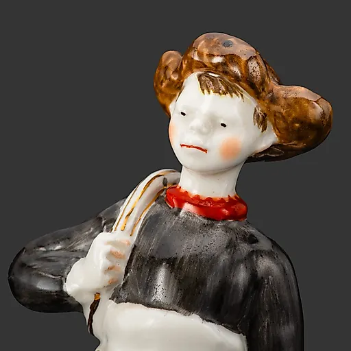 Фарфоровая статуэтка «Юный электромонтер», ДФЗ Вербилки, СССР, 1950-е - View 2