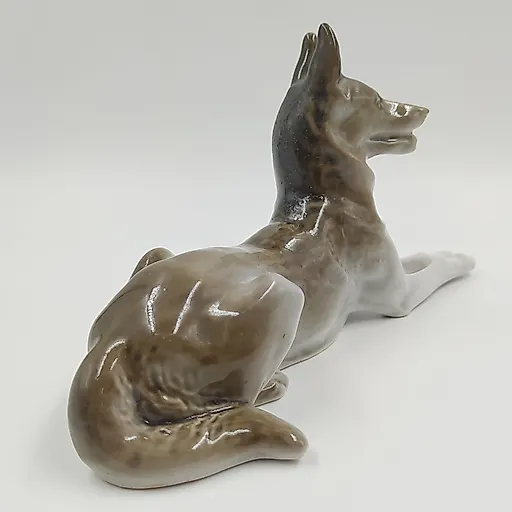 Фарфоровая статуэтка «Немецкая овчарка» ЛФЗ, СССР, 1950-1960 - View 3