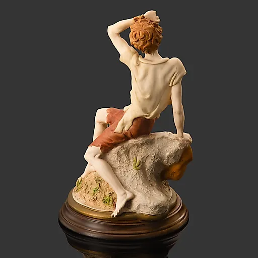 Статуэтка «Мальчик-пастух» Giuseppe Armani, композит, дерево, роспись, Италия, 1980-1990 - View 3