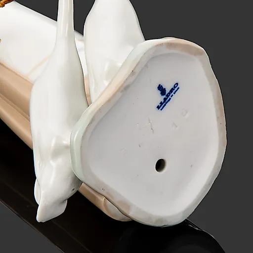 Фарфоровая статуэтка «Девушка с гусями» Lladro, Испания, 1971-1974 - View 3