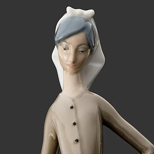 Фарфоровая статуэтка «Девушка с гусями» Lladro, Испания, 1971-1974 - View 4