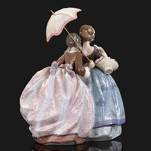 Фарфоровая статуэтка Две сестры, Lladro, Испания, 1989-1990 - View 3