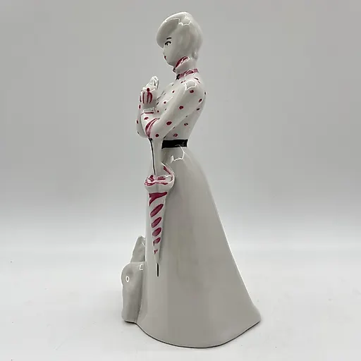 Фарфоровая статуэтка «Дама с собачкой» А.Д. Бржезицкая, Дулёво, 1996 - View 5