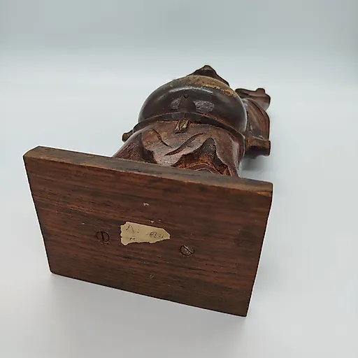 Деревянная статуэтка Будды (Хотэй) с резьбой, Азия, 1980-2000 - View 5