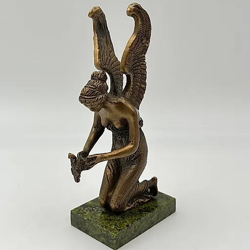 Бронзовая статуэтка Психея на змеевике, Европа, 2000-2020 - View 7