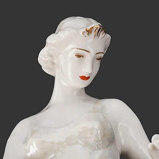 Фарфоровая статуэтка «Балерины перед выступлением» ЛЗФИ, СССР, 1950-е - View 3
