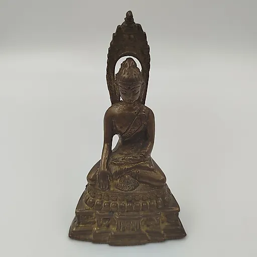 Статуэтка Будды Шакьямуни из металла, Азия, 1970-1990 гг. - View 2
