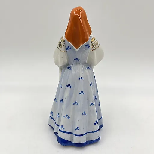 Фарфоровая статуэтка «Девушка с караваем», Дулёво, СССР, 1956 - View 3