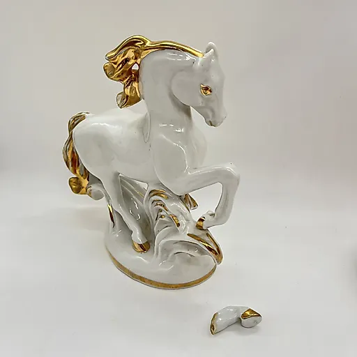 Фарфоровая статуэтка «Конь-огонь» И.С. Ефимова, ЛФЗ, СССР, 1960-1980 гг., под реставрацию - View 2