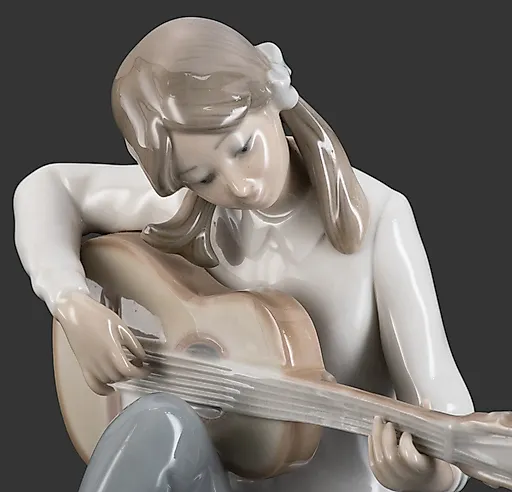 Фарфоровая статуэтка «Девушка с гитарой» от NAO Porcelain, Испания - View 2