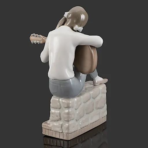 Фарфоровая статуэтка «Девушка с гитарой» от NAO Porcelain, Испания - View 3