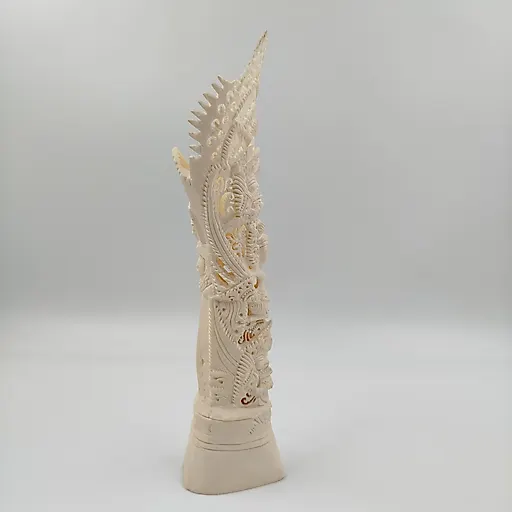 Резная статуэтка восточного божества из кости, Юго-Восточная Азия, 1990-2000 гг. - View 4