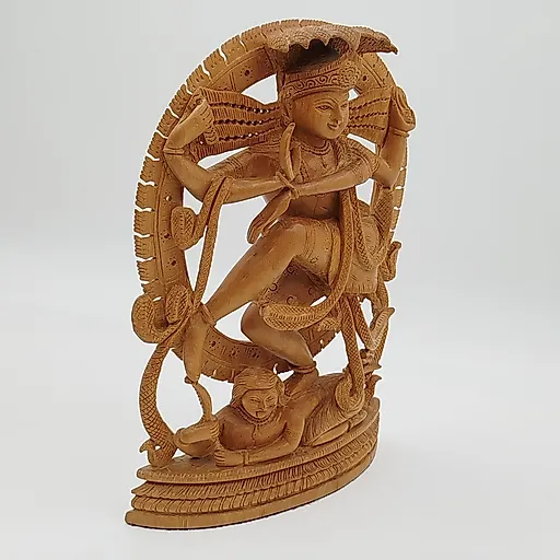 Статуэтка Шива из резного кипариса, Индия, 1990-2010 - View 2