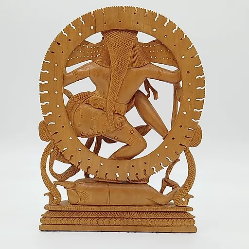 Статуэтка Шива из резного кипариса, Индия, 1990-2010 - View 5