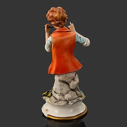 Статуэтка "Юноша с дудочкой", Zanelli, бисквит, Capodimonte (Каподимонте), Италия, 1970-1990 гг. - View 2
