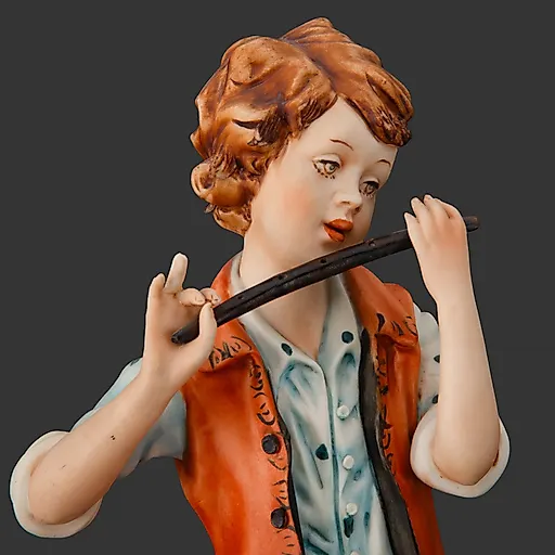 Статуэтка "Юноша с дудочкой", Zanelli, бисквит, Capodimonte (Каподимонте), Италия, 1970-1990 гг. - View 3