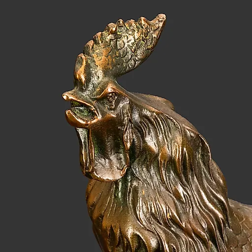 Статуэтка "Петух", металл, бронзирование, Западная Европа, 1970-1990 гг. - View 2