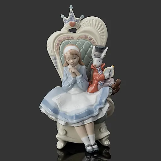 Фарфоровая статуэтка "Алиса в стране чудес" от Lladro, Испания, 2008-2020 гг.