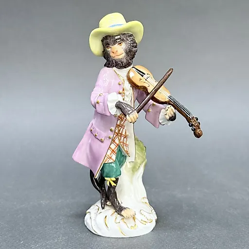 Статуэтка "Обезьяна скрипач" №6 в серии обезьяний оркестр Германия 1997 г