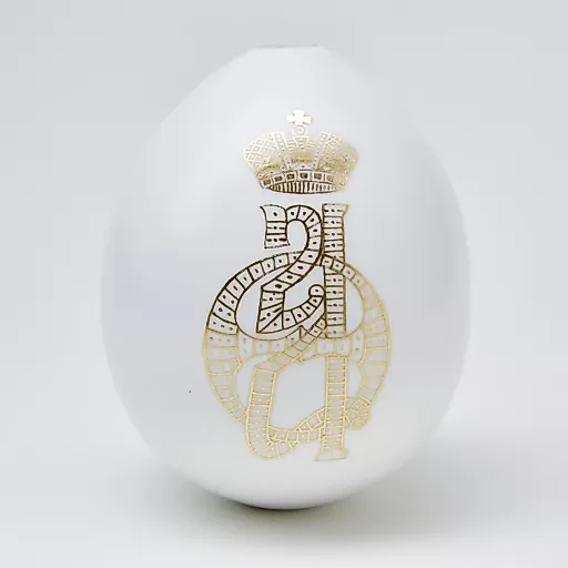 Пасхальное яйцо с монограммой императрицы Александры Федоровны