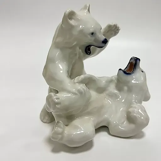 Статуэтка Два белых медведя. Роял Копенгаген