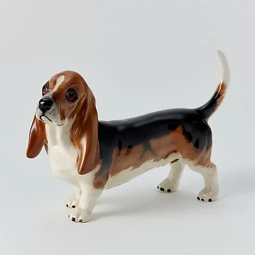 "Бассет-хаунд" с ручной росписью