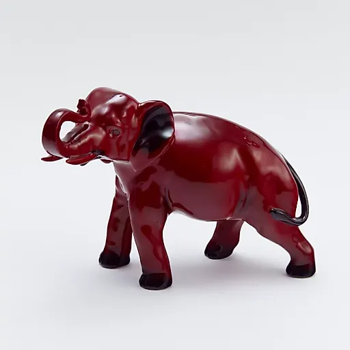 Статуэтка "Слон" в технике "Flambe".