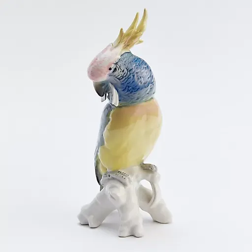 Винтажная статуэтка Попугай Карл Энс