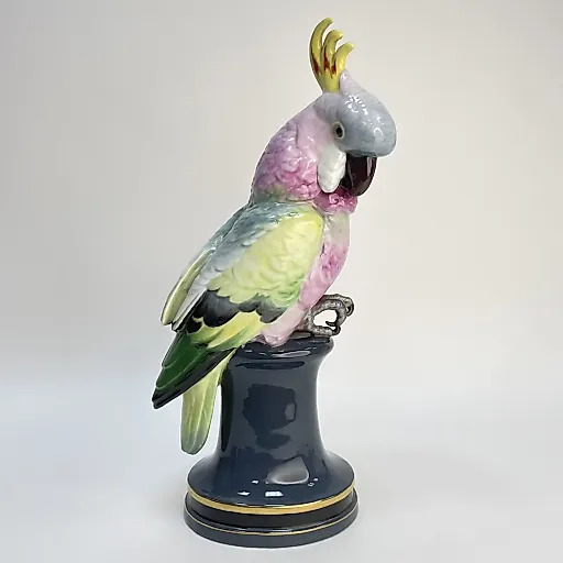 Большая Фигурка Попугай Какаду фарфор фабрика Volkstadt