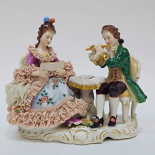 Фигурка урок музыки фабрика Марта Будич Дрезден 1950-1960 гг