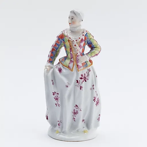 Антикварная статуэтка XVIII века "Коломбина"