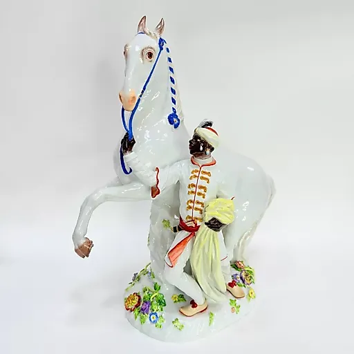 Статуэтка Мавр с конём по модели И.И. Кендлера Майсен Германия
