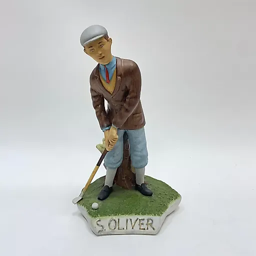 Фигурка "Гольфист" скульптор С. Оливер 20 век