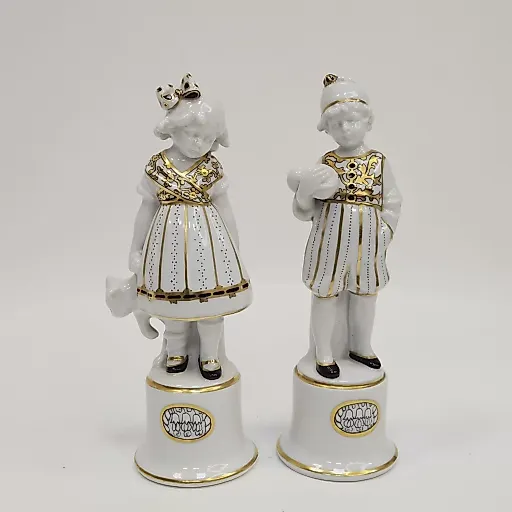 Пара статуэток "Девочка и мальчик" ар деко