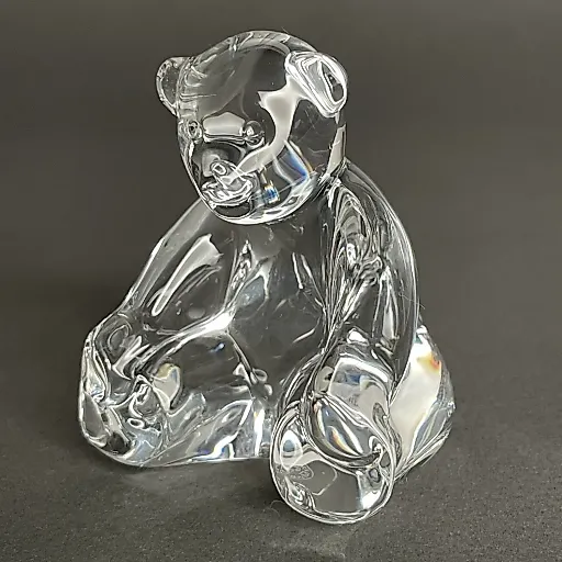 Коллекционная хрустальная статуэтка Медвежонок Тедди ручной работы