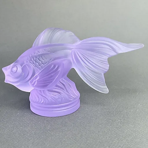 Gold Fish из аметистового стекла дизайн 1930г. Г. Хоффманн Чехия 21 в