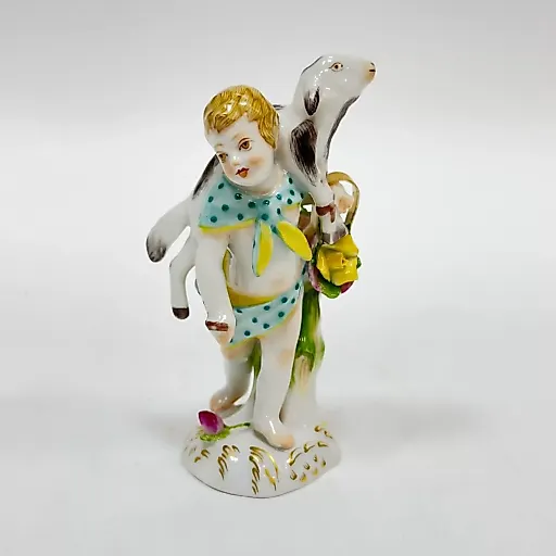 Фигурка "Девочка с овечкой" КРМ 1910-1920