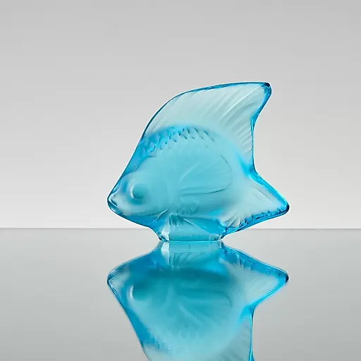 Хрустальная рыбка бирюзового оттенка