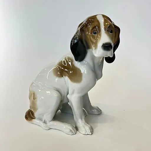 Коллекционная старинная скульптура "Гончая"