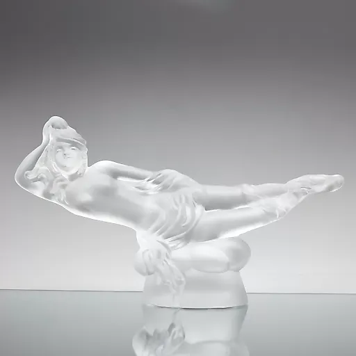 Пресс-папье из богемского стекла в стиле ар-деко